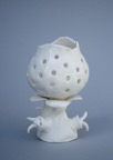 Sponge form porcelain tealight.